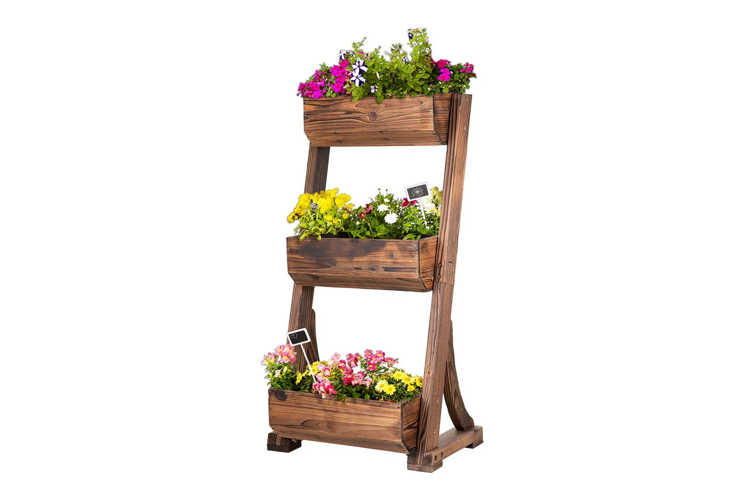 Vertikales Hochbeet 62 x 47 x 117 cm - Tanne