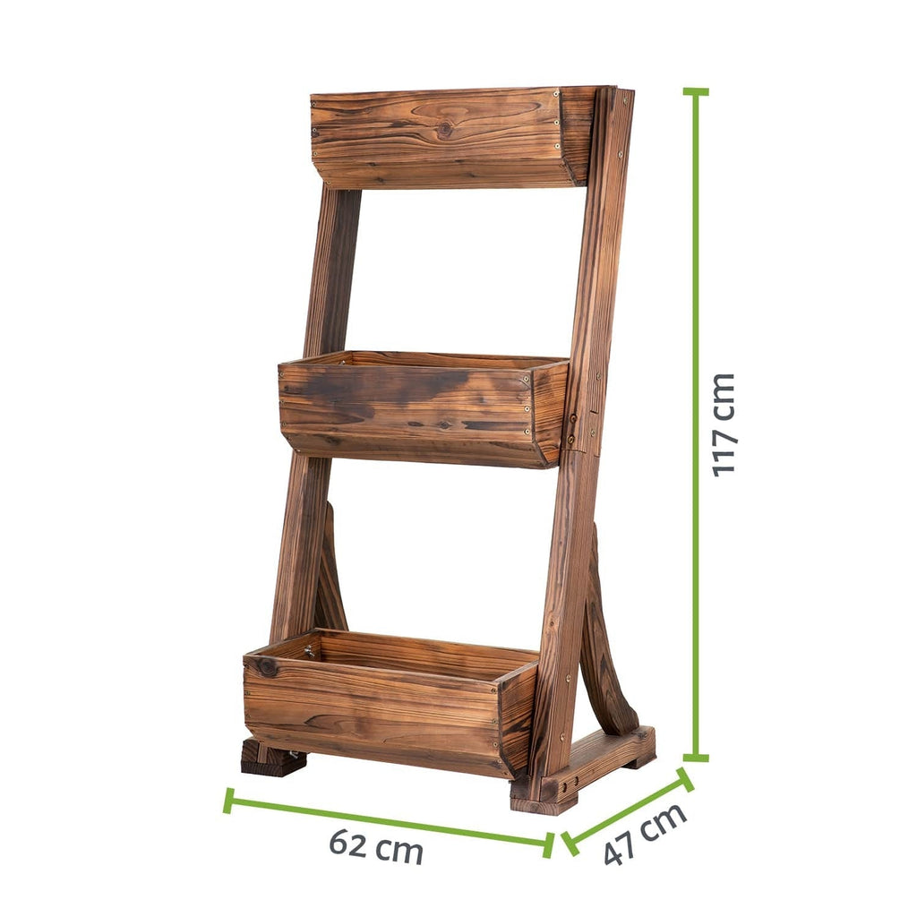 Vertikales Hochbeet 62 x 47 x 117 cm - Tanne