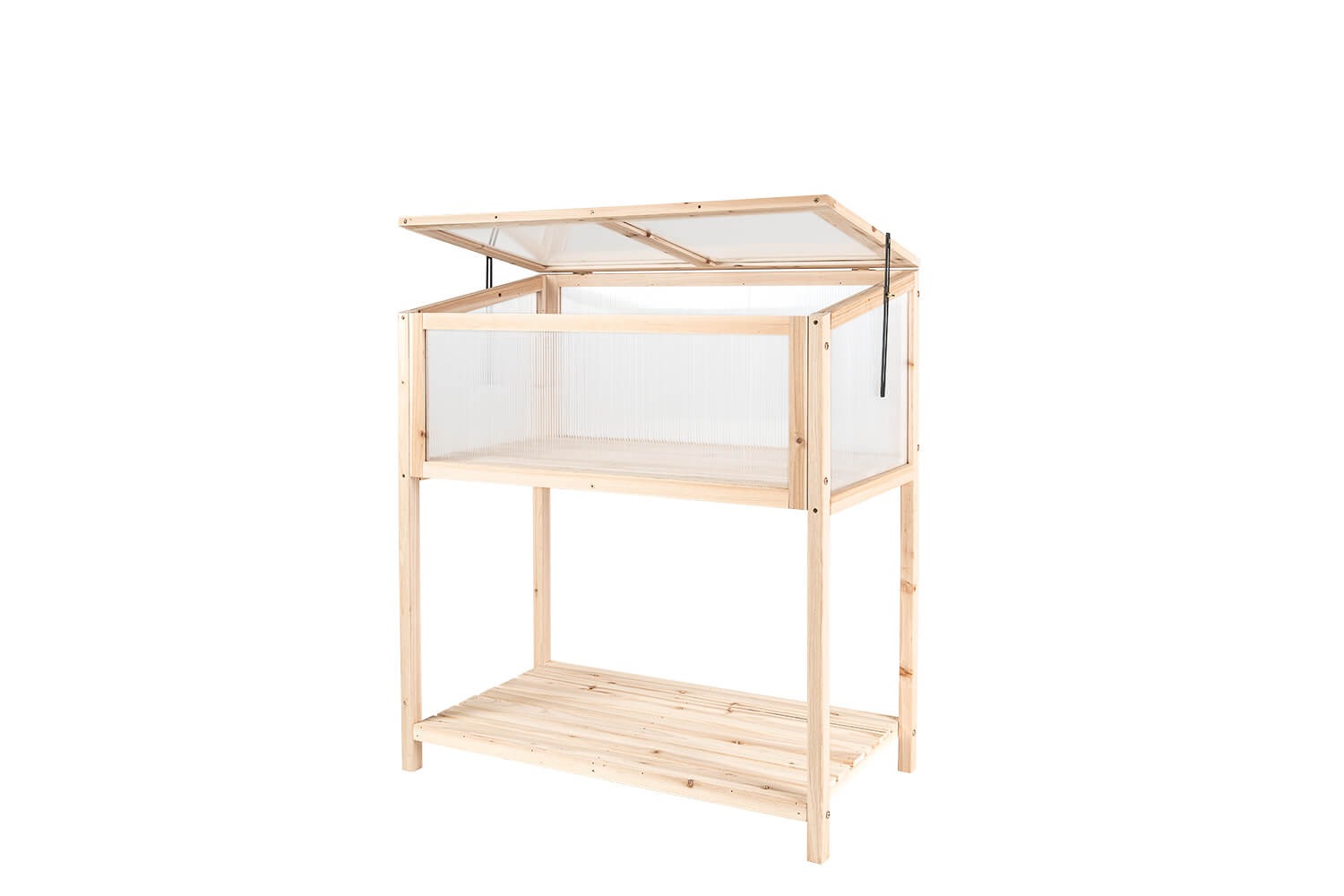 Hochbeet 49 x 90 x 95 / 103 cm - Naturholz