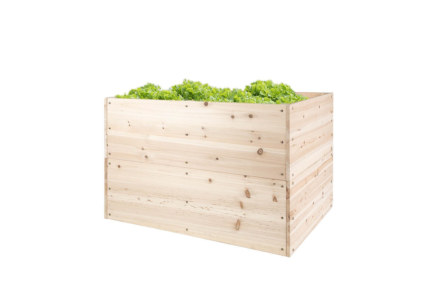 Hochbeet L 117 x 77 x 78 cm - Naturholz
